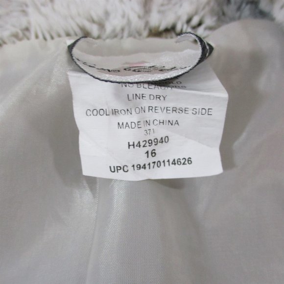 Rare Editions Big Girls Cropped Faux Fur Open Vest - Picture 7 of 8